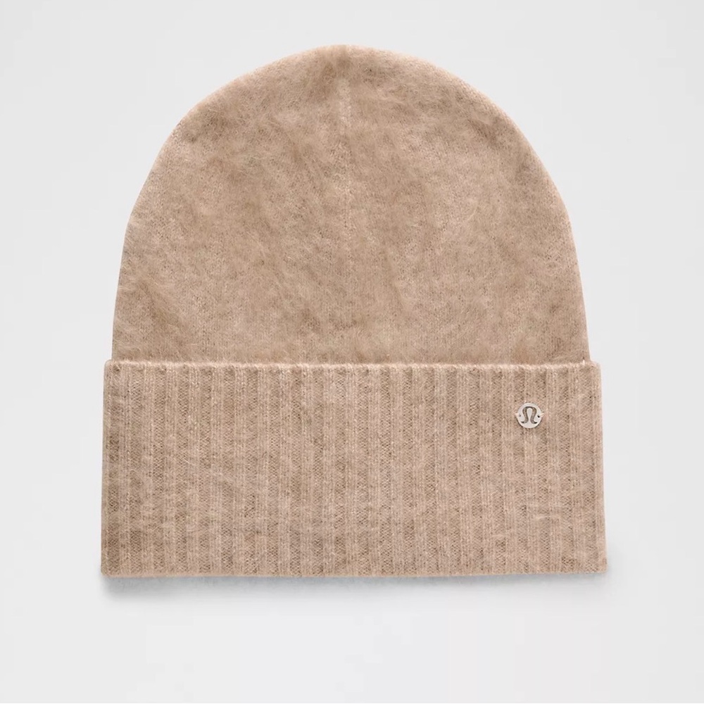 NWT Lululemon Fuzzy Cashmere Beanie | Heathered Nutmeg